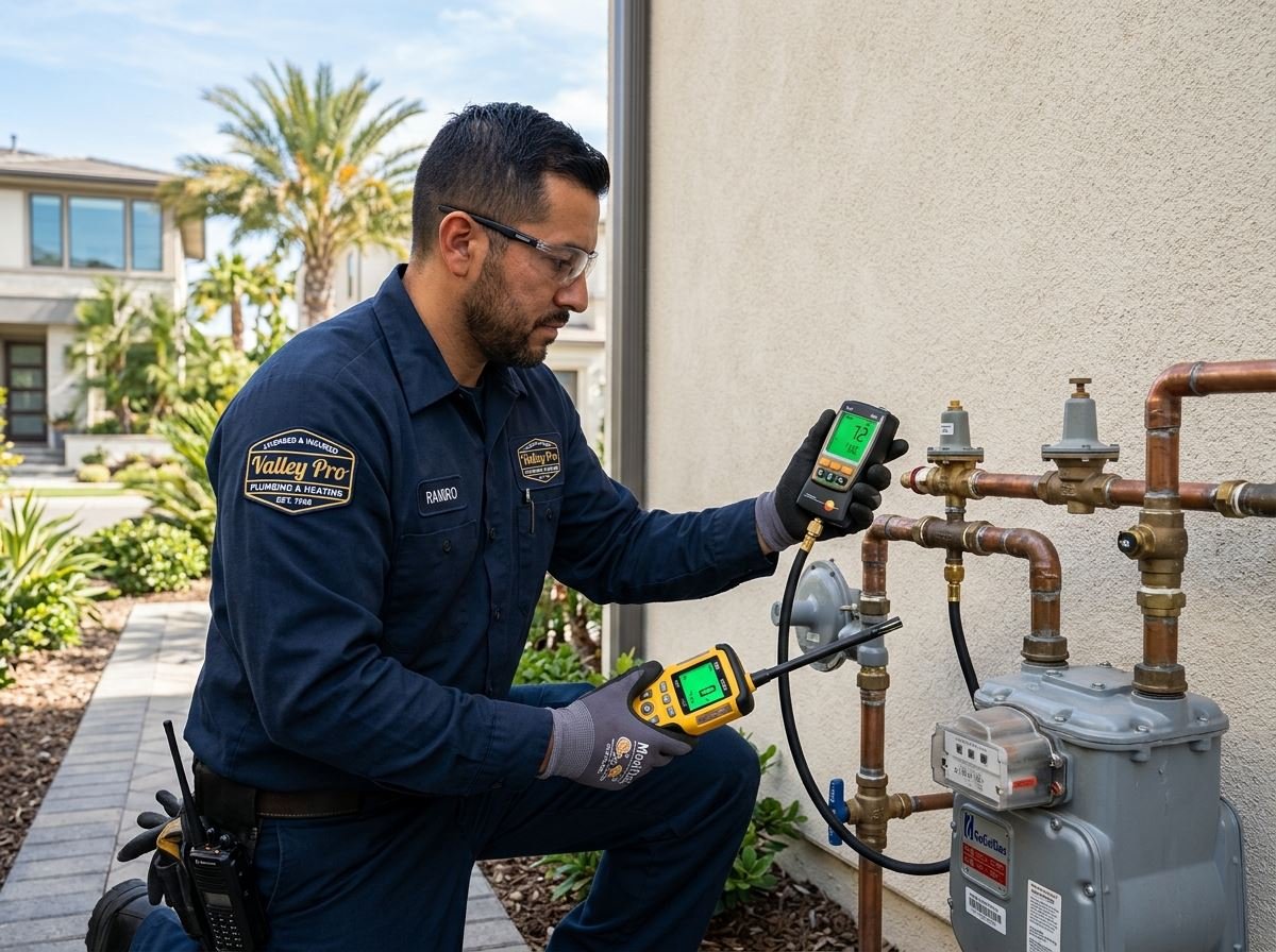 Earthquake Motion Shutoff Valve & Outdoor Gas Line in Woodland Hills, CA (Walnut Acres)