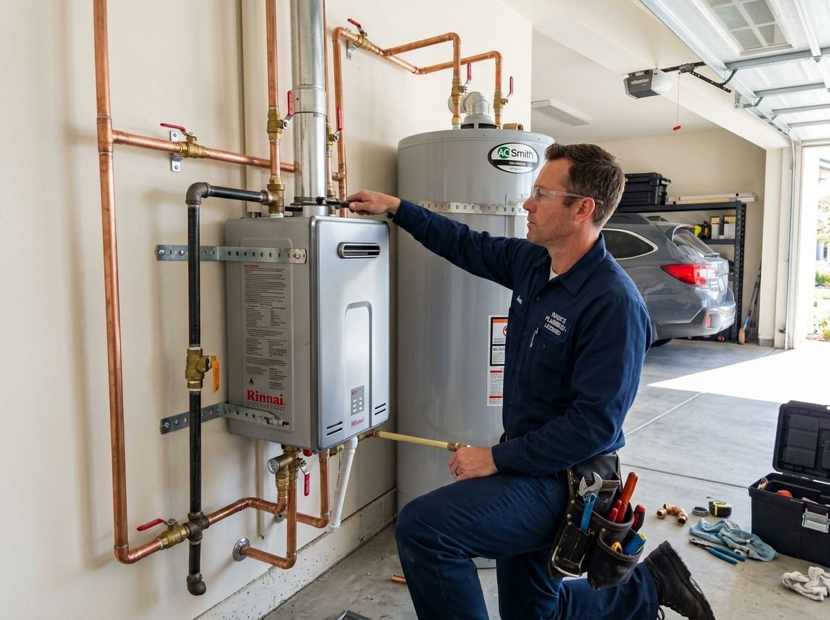 High-Efficiency Condensing Tankless Retrofit in Studio City, CA (Colfax Meadows)